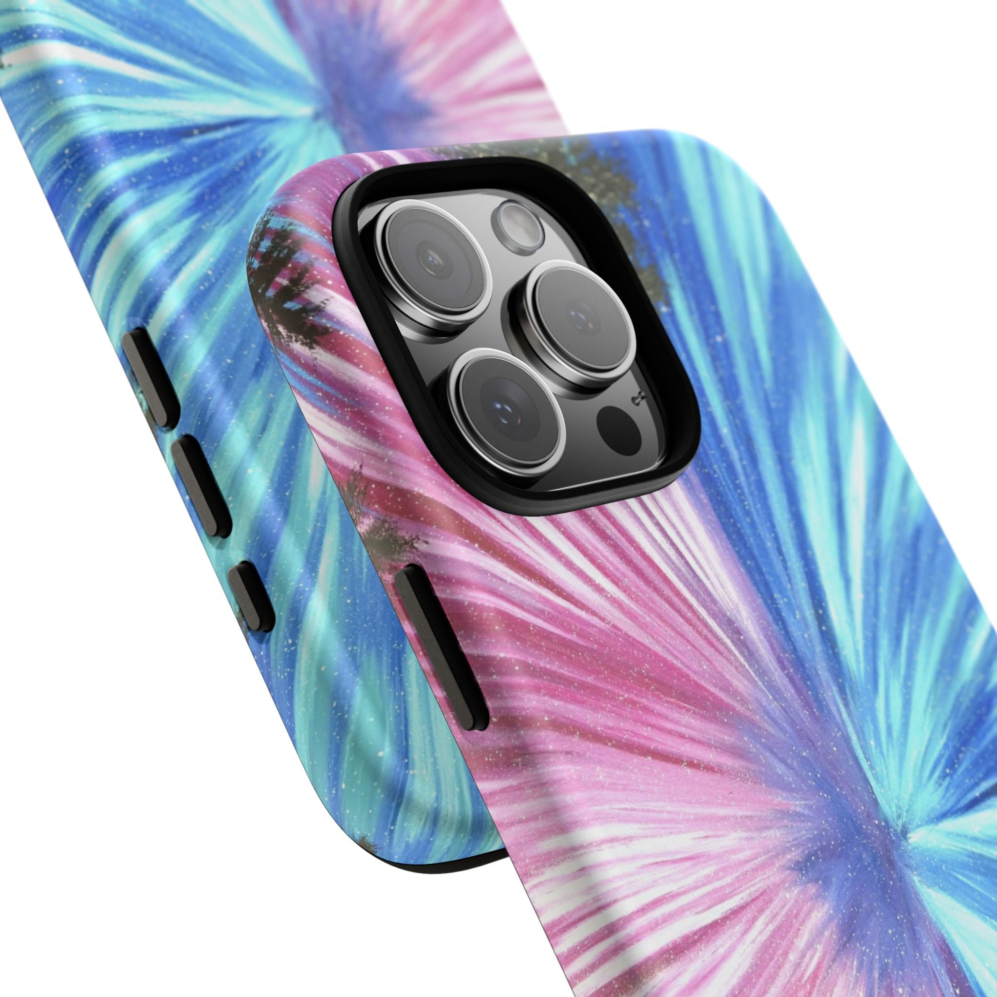 Phone Case — Pink & Blue Burst Tough Protective Case