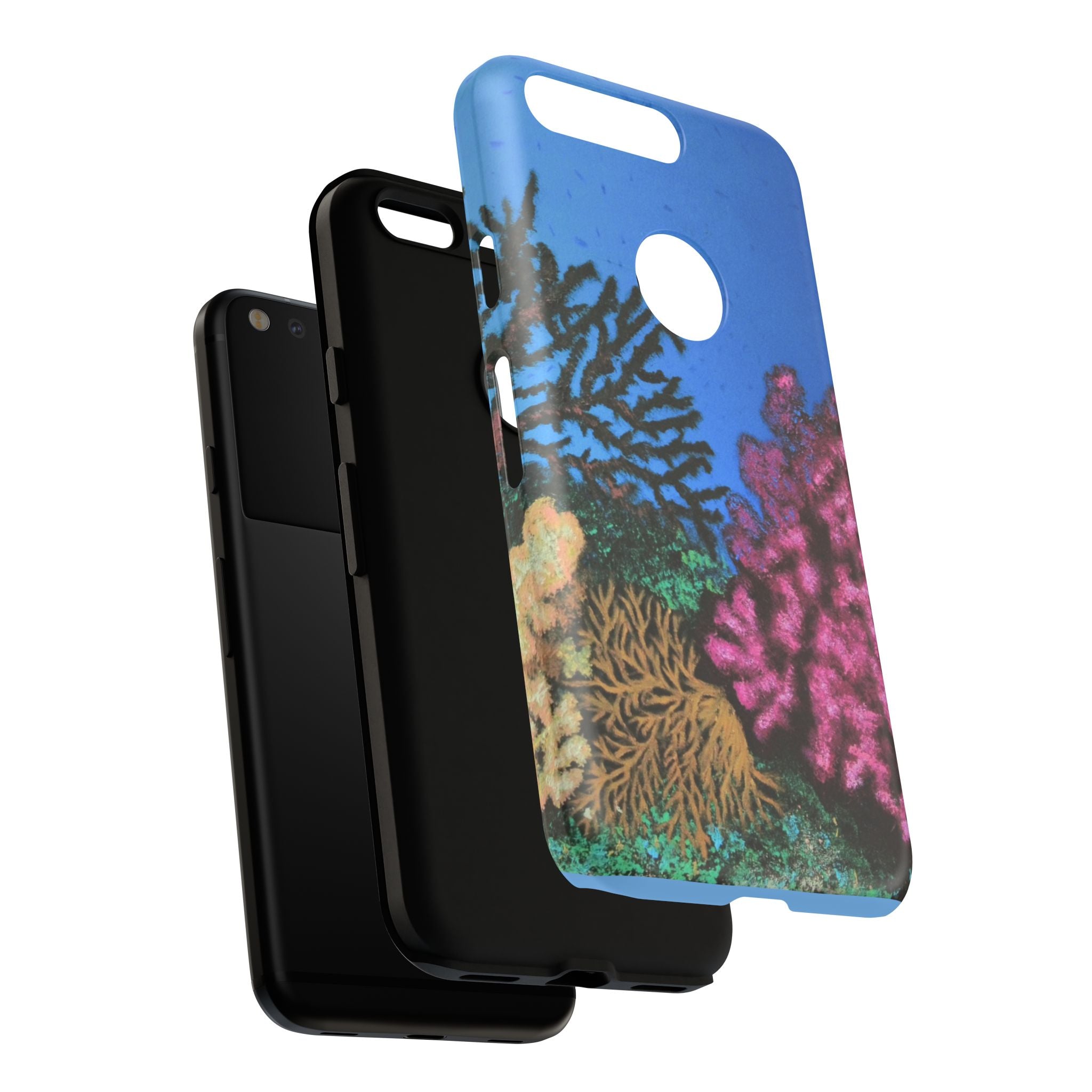 Coral Reef Tough Phone Case — Underwater Ocean Art iPhone Protector