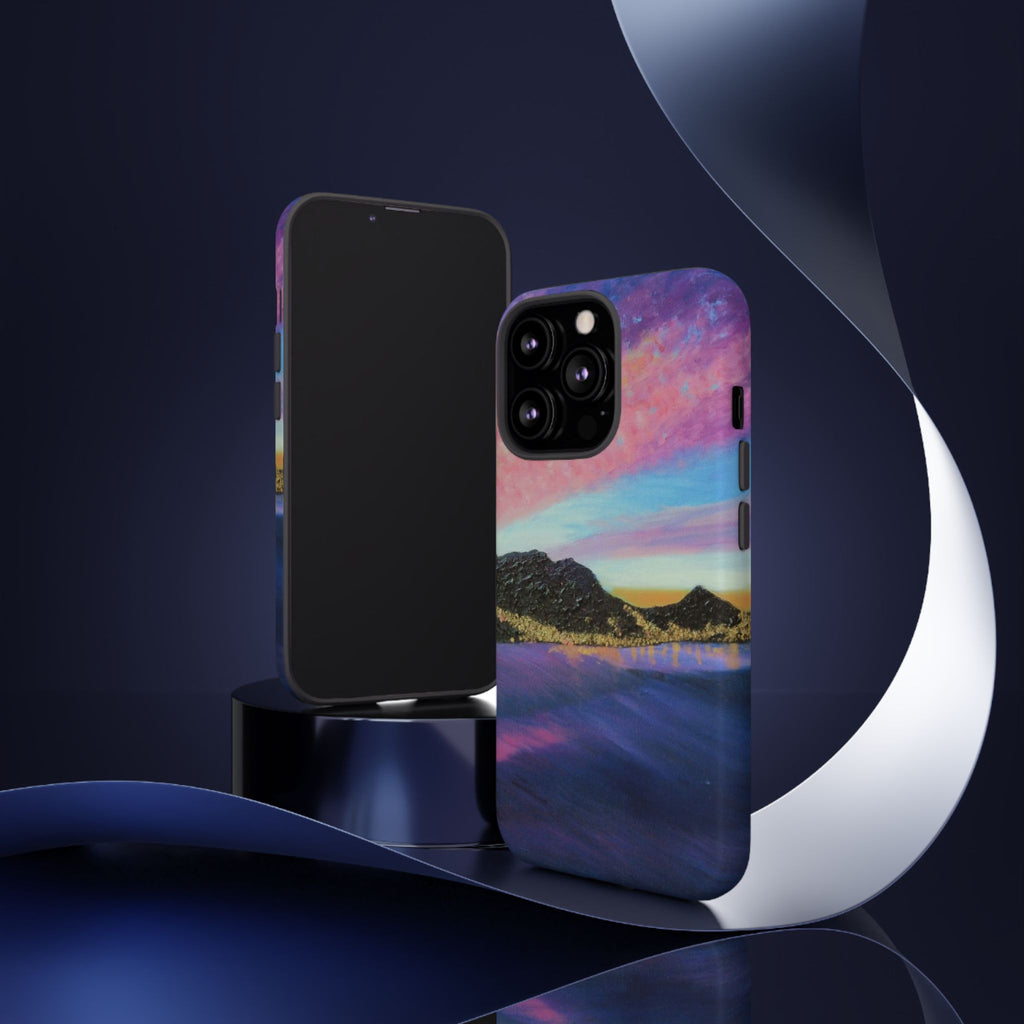 Sunset Mountain Landscape Phone Case — Colorful Sky Tough Case
