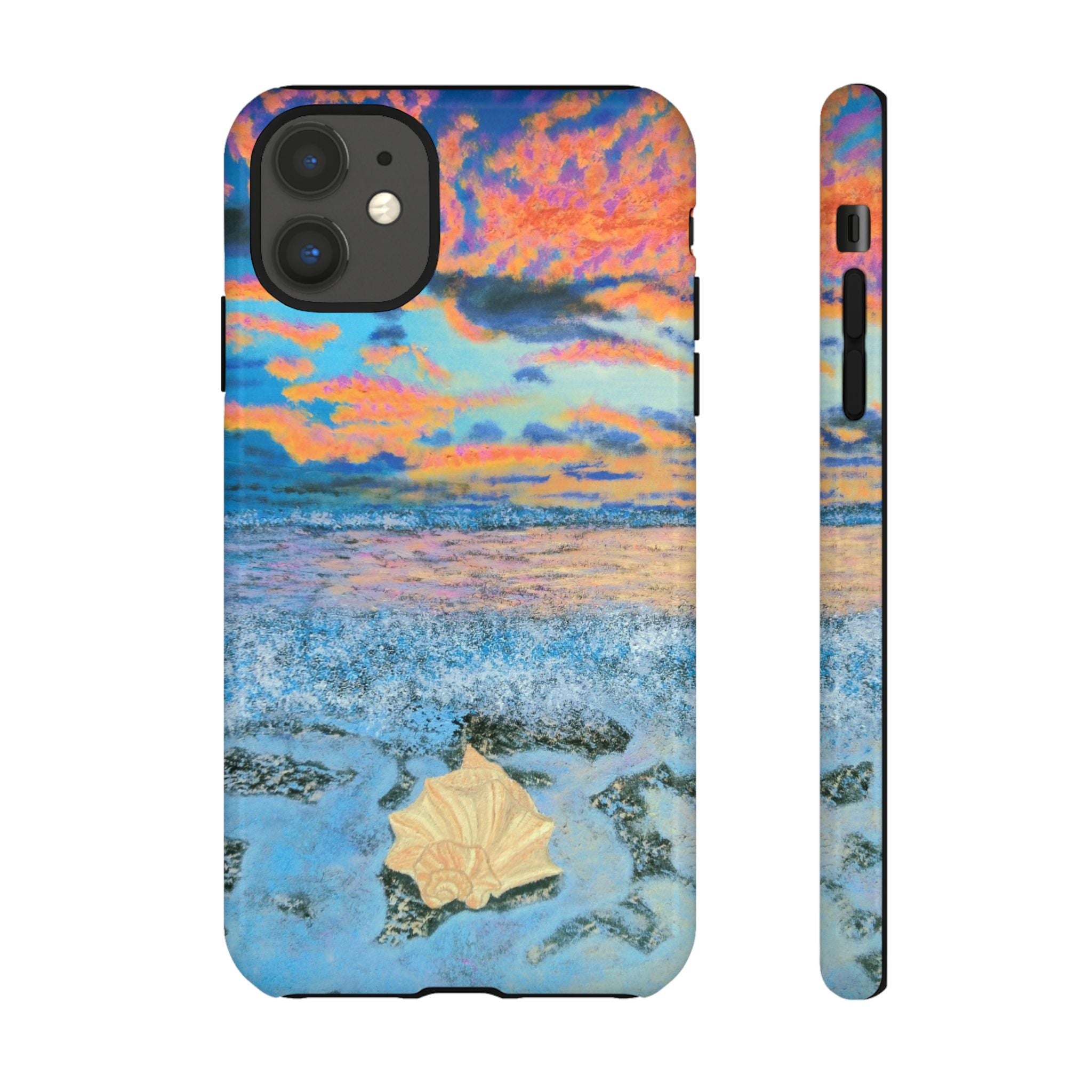 Beach Sunset Phone Case — Tropical Ocean Waves Protective iPhone Cover
