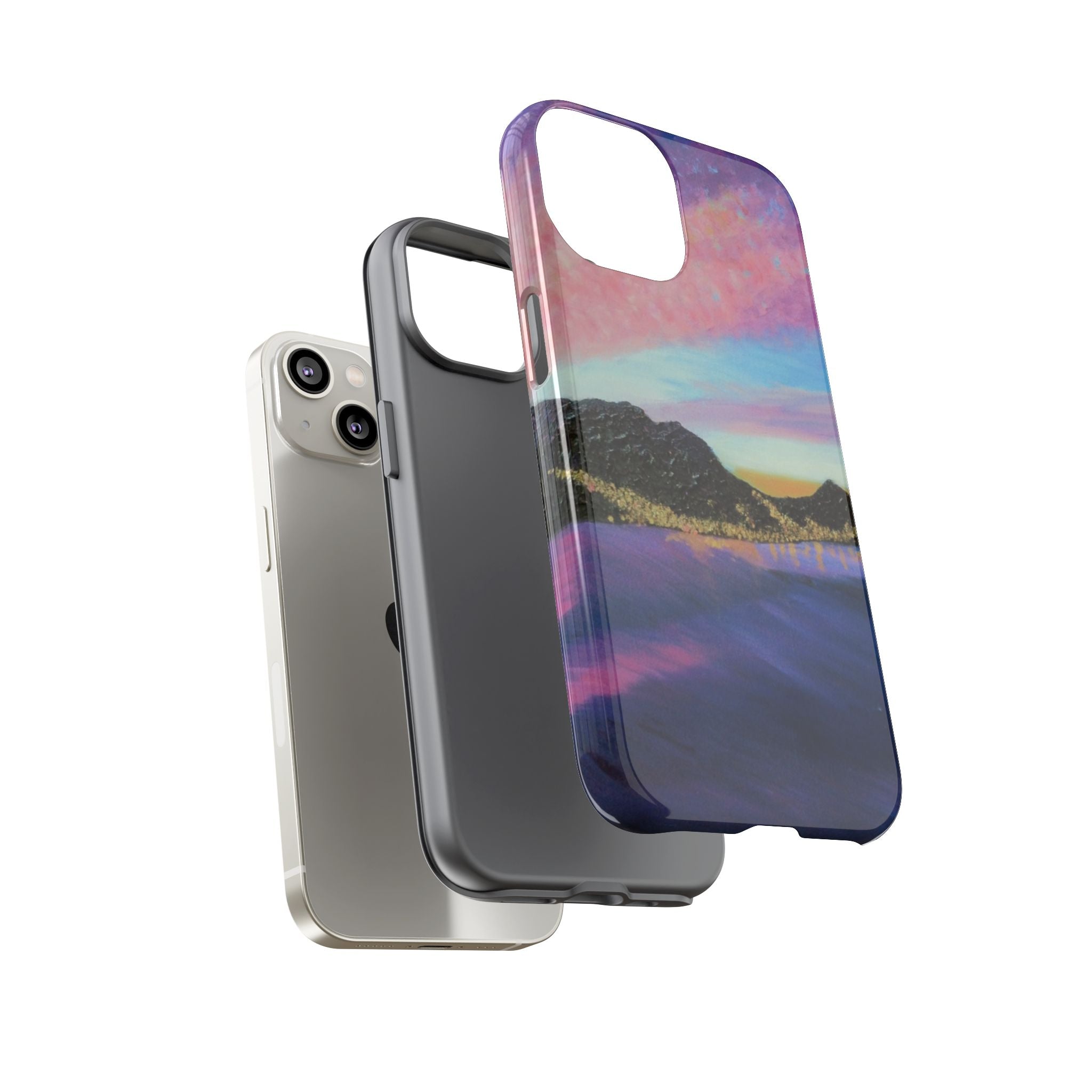 Sunset Mountain Landscape Phone Case — Colorful Sky Tough Case