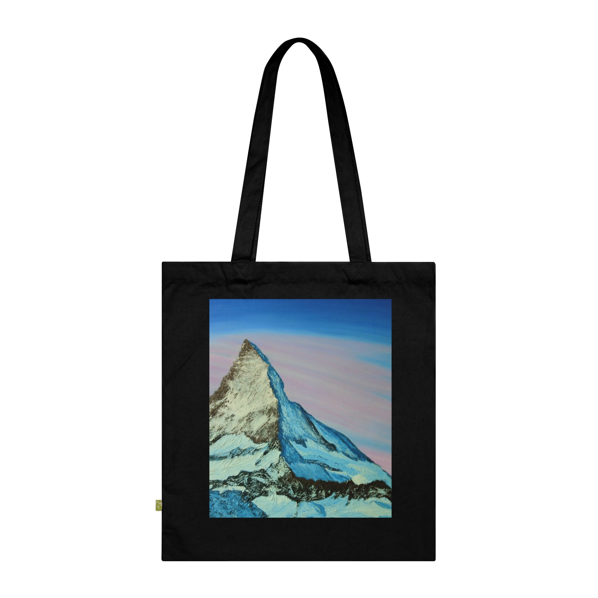 Mountain Sunrise Organic Cotton Tote Bag — Scenic Matterhorn Print
