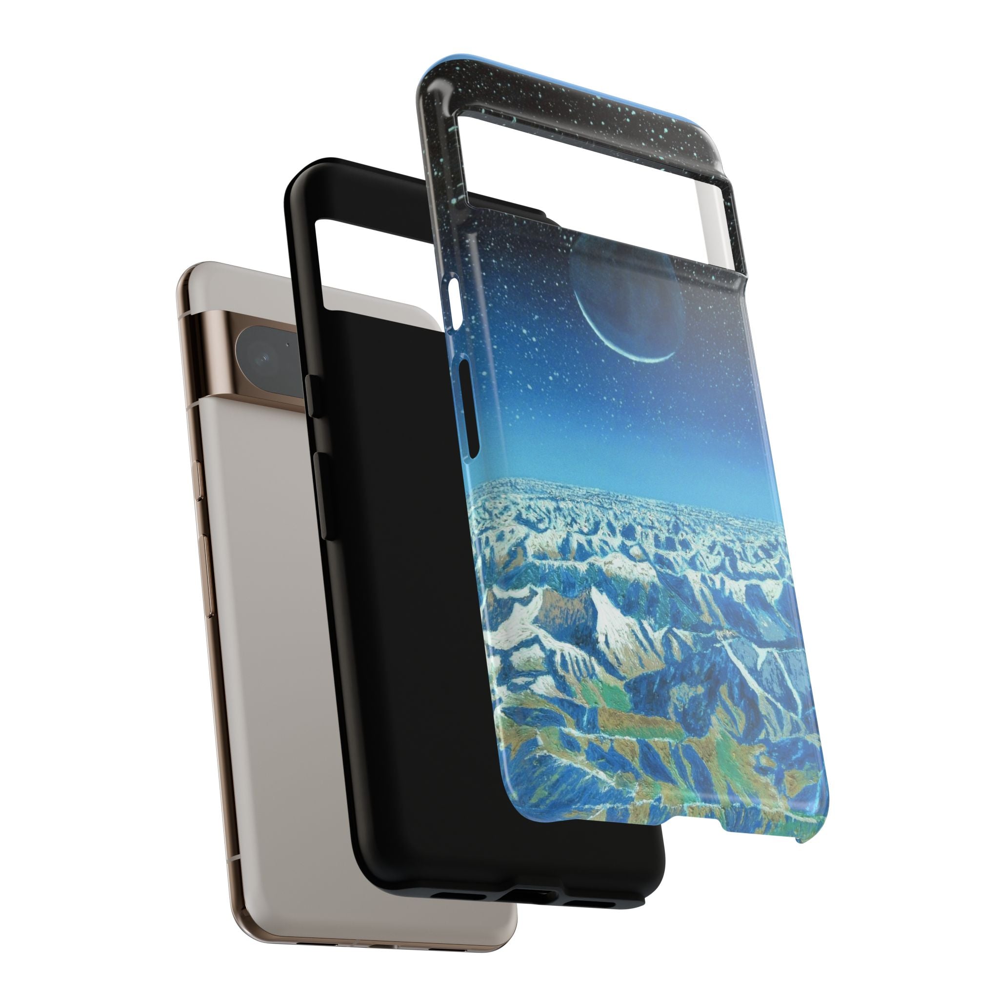 Moon- Himalayas Phone Case — Night Sky Crescent Moon Protective Tough Case
