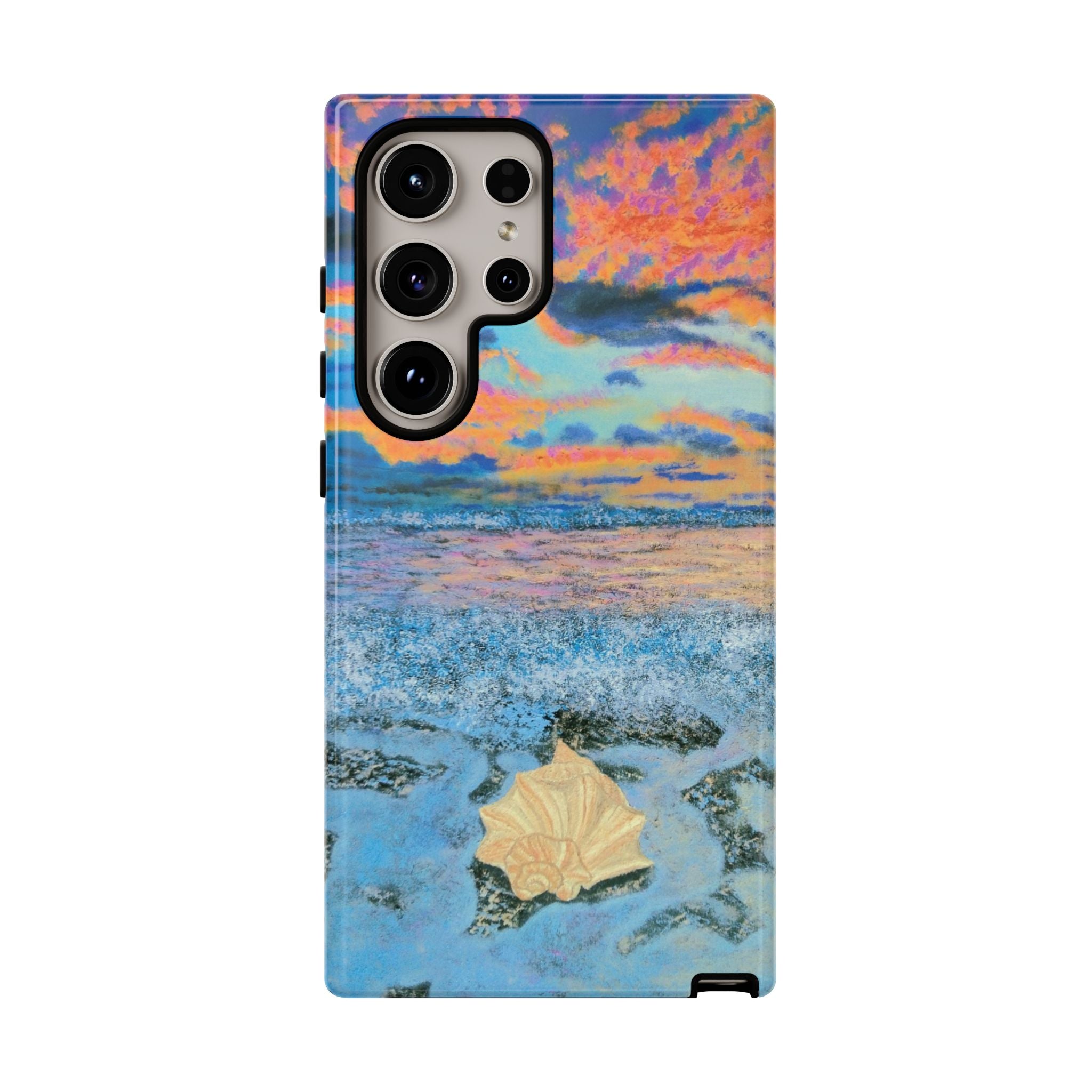 Beach Sunset Phone Case — Tropical Ocean Waves Protective iPhone Cover