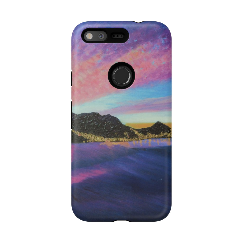 Sunset Mountain Landscape Phone Case — Colorful Sky Tough Case