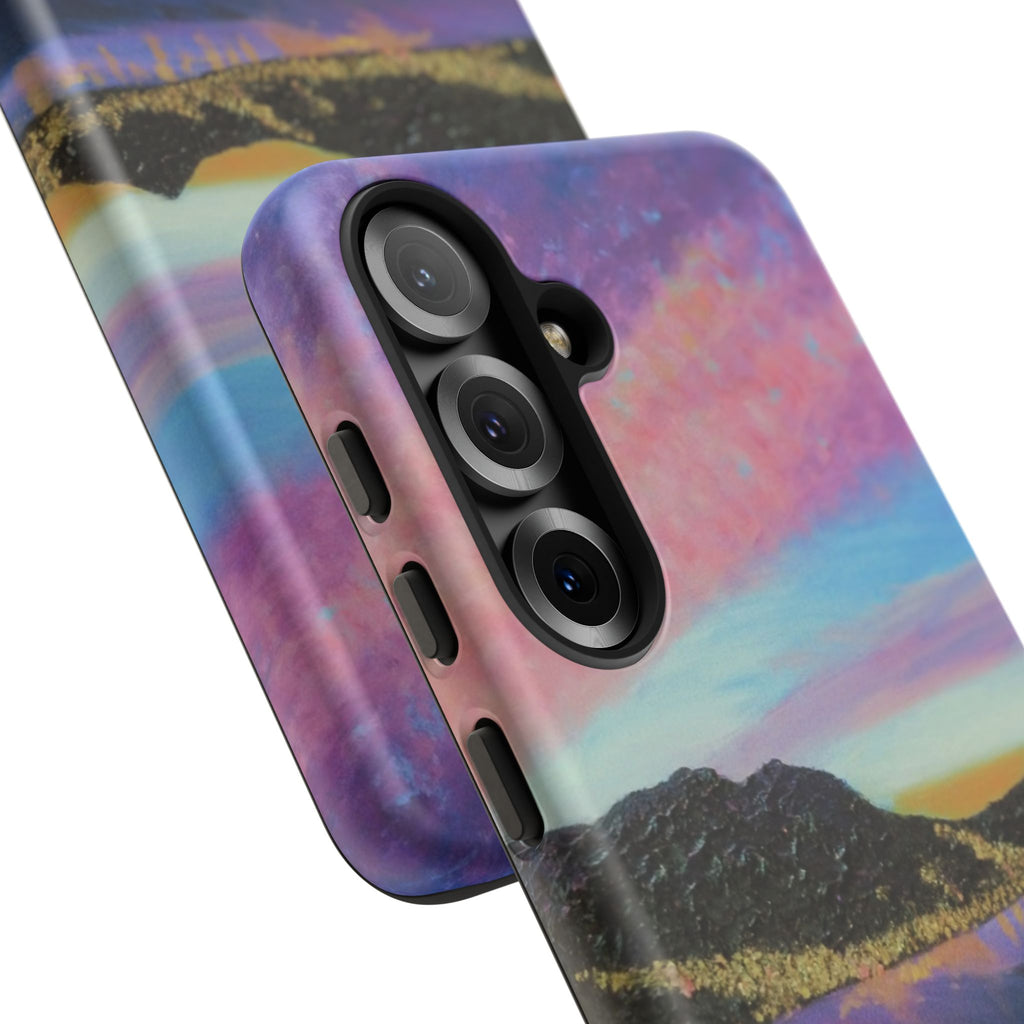 Sunset Mountain Landscape Phone Case — Colorful Sky Tough Case