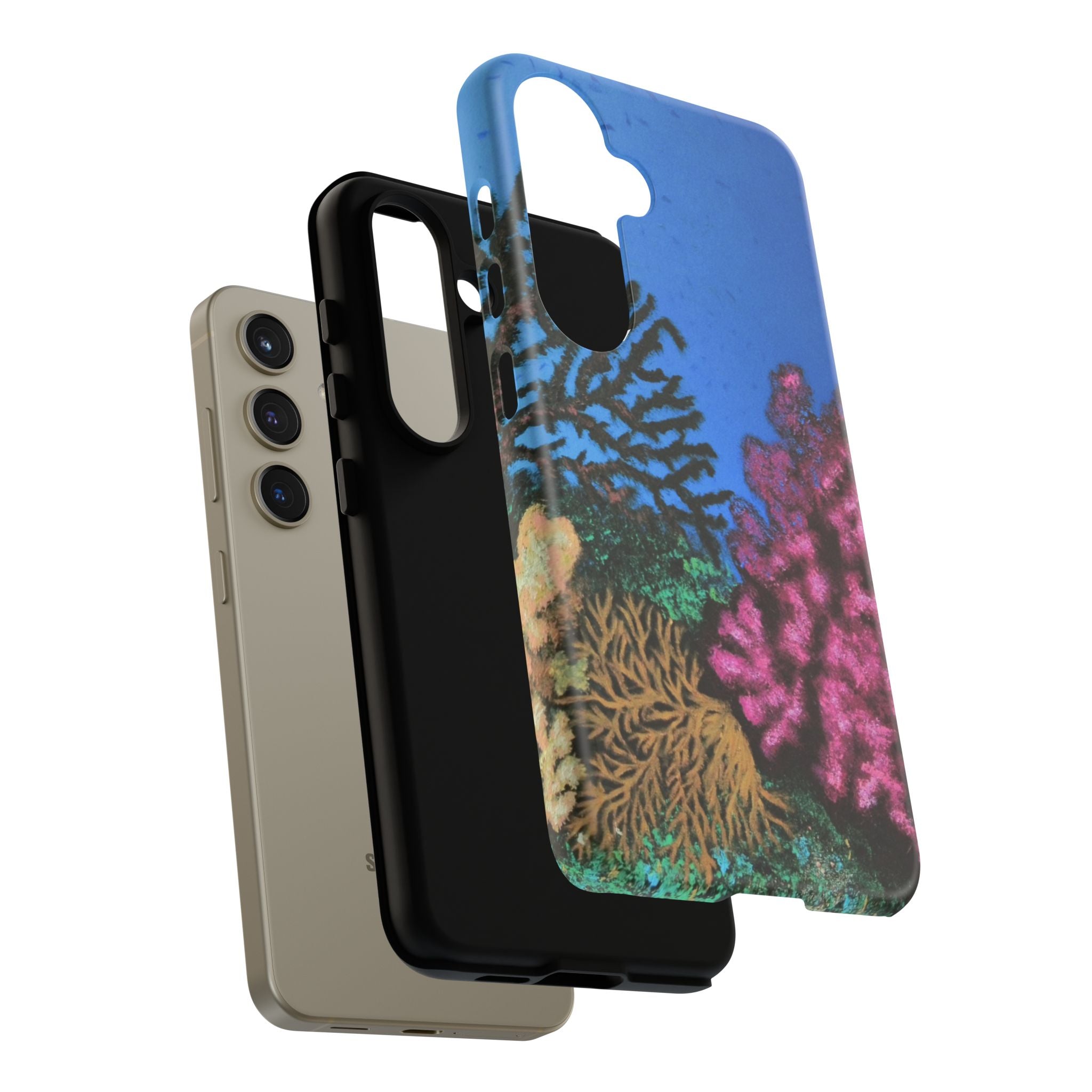 Coral Reef Tough Phone Case — Underwater Ocean Art iPhone Protector