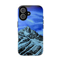 Mountain Peak Blue Tough Phone Case — Rugged Protective iPhone Cover