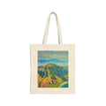 Tote Bag — Vintage Coastal Mountain Landscape Canvas Tote