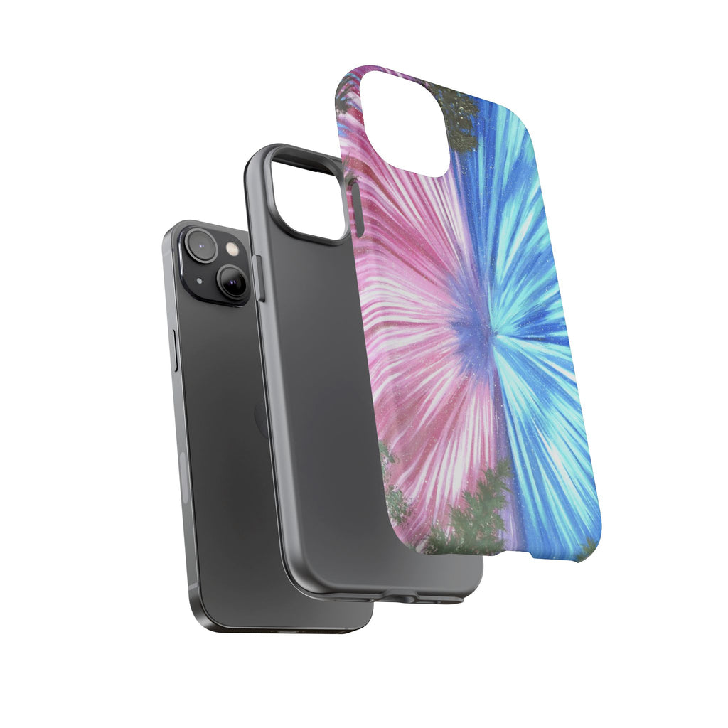 Phone Case — Pink & Blue Burst Tough Protective Case