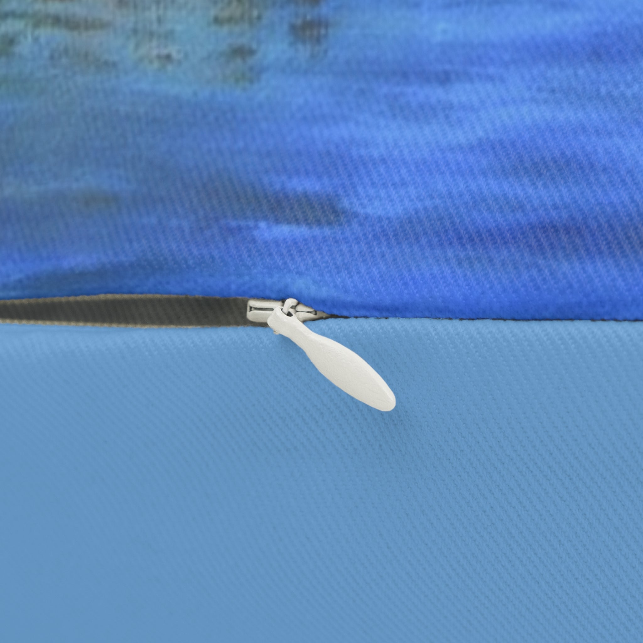 Coastal Sunrise Lumbar Pillow - Boat & Island Ocean Throw Pillow