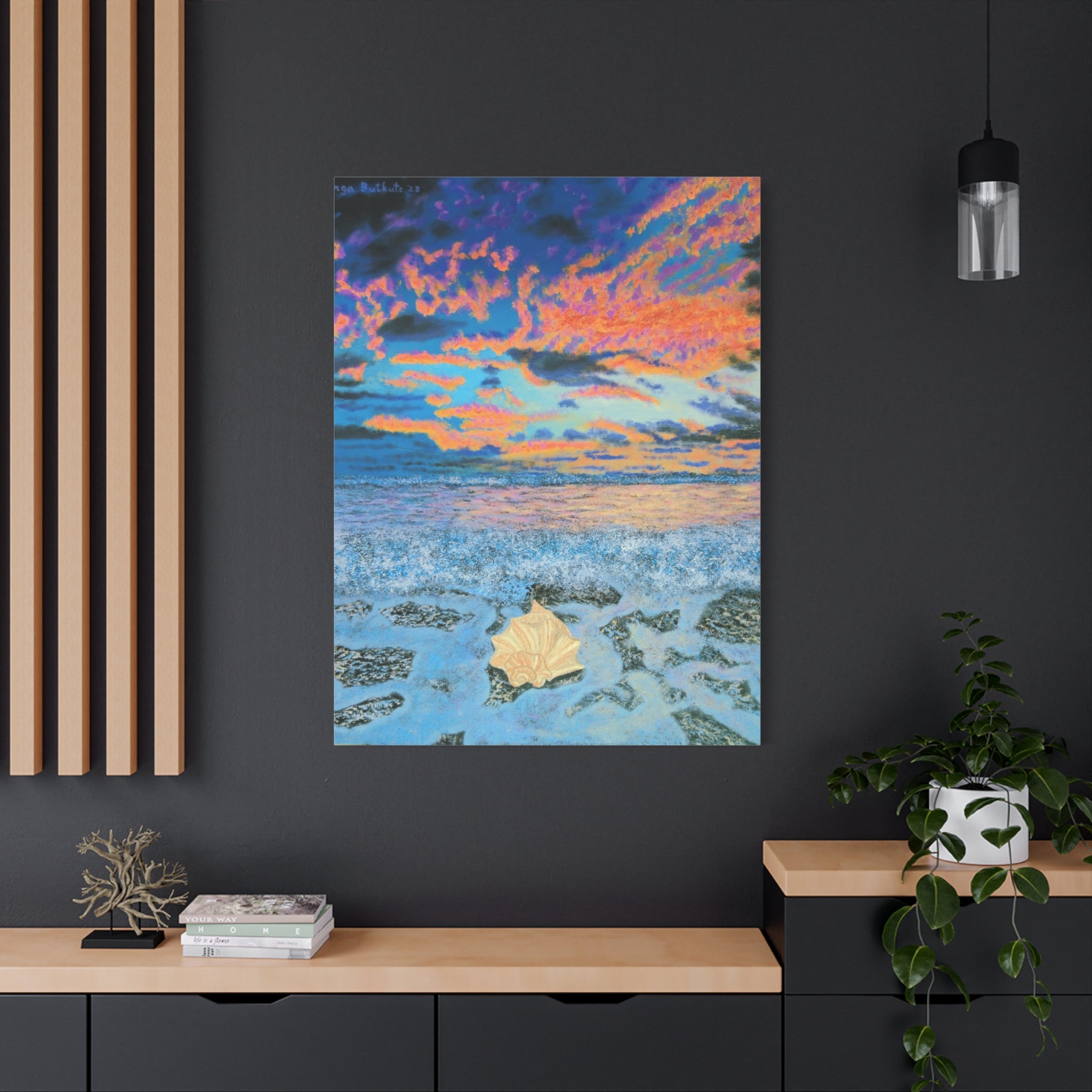After the Storm Canvas Print — Tropical Beach Sunset Wall Art