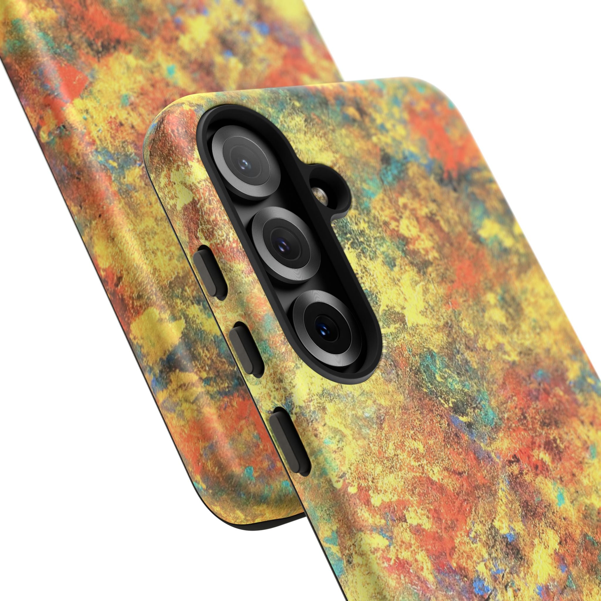 Abstract Autumn Marble Phone Case — Protective iPhone Cover with Warm Fall Colors