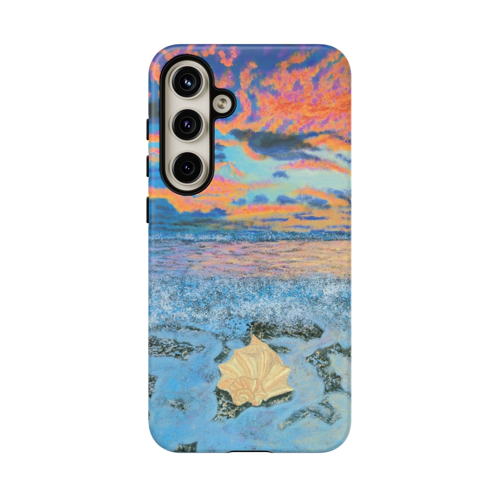 Beach Sunset Phone Case — Tropical Ocean Waves Protective iPhone Cover
