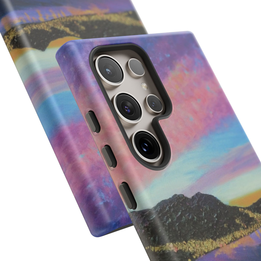 Sunset Mountain Landscape Phone Case — Colorful Sky Tough Case