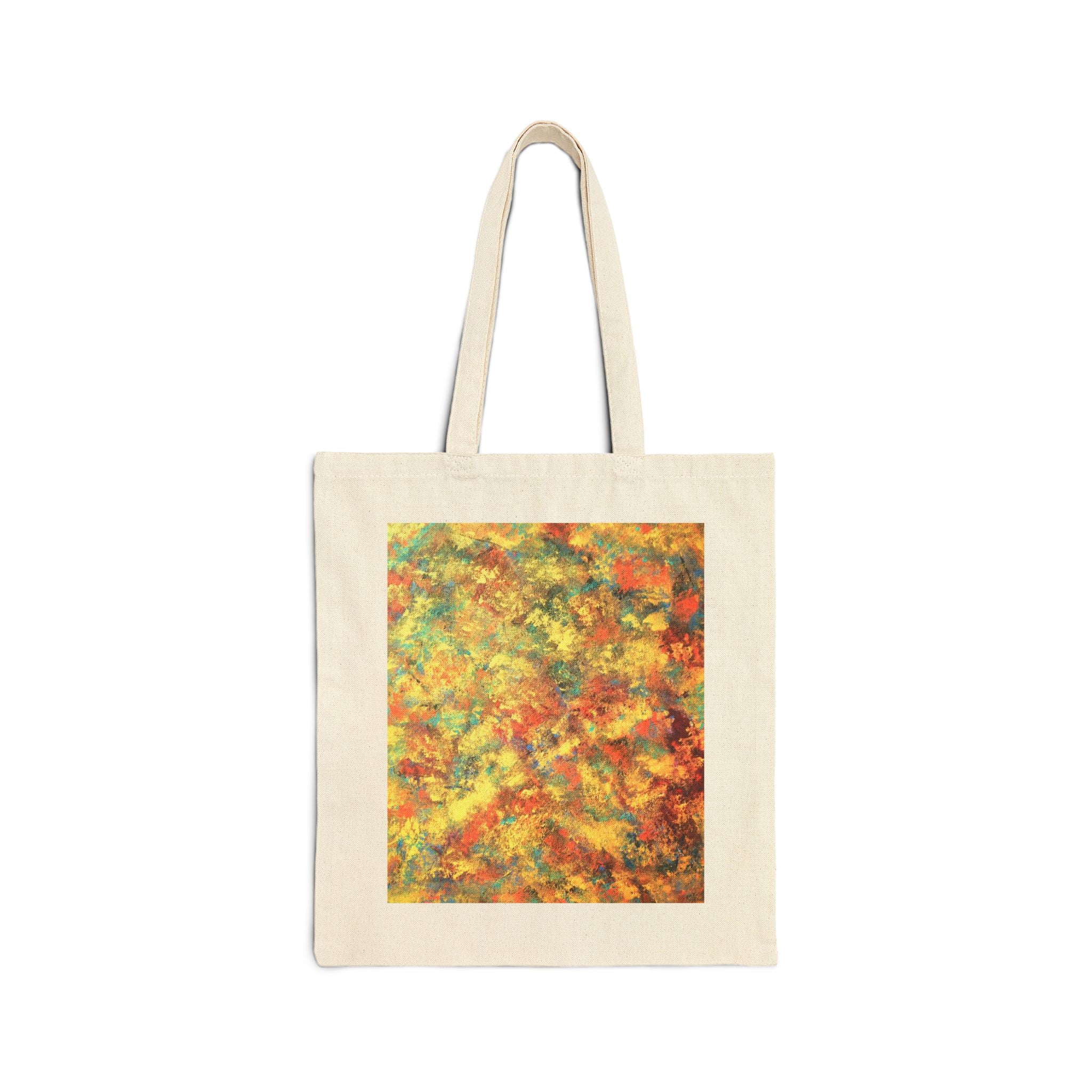 Tote Bag — Autumn Leaves Abstract Canvas Tote