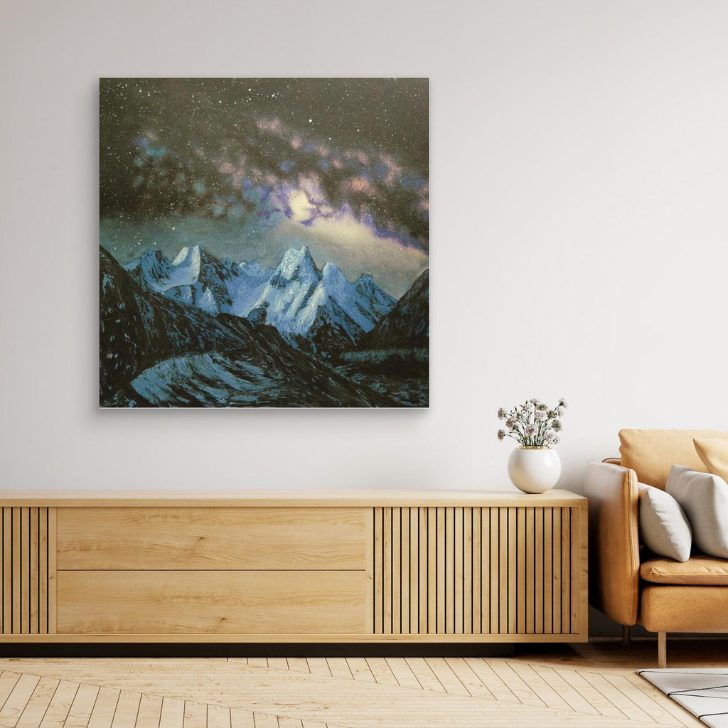 Himalayas beneath the Milky Way